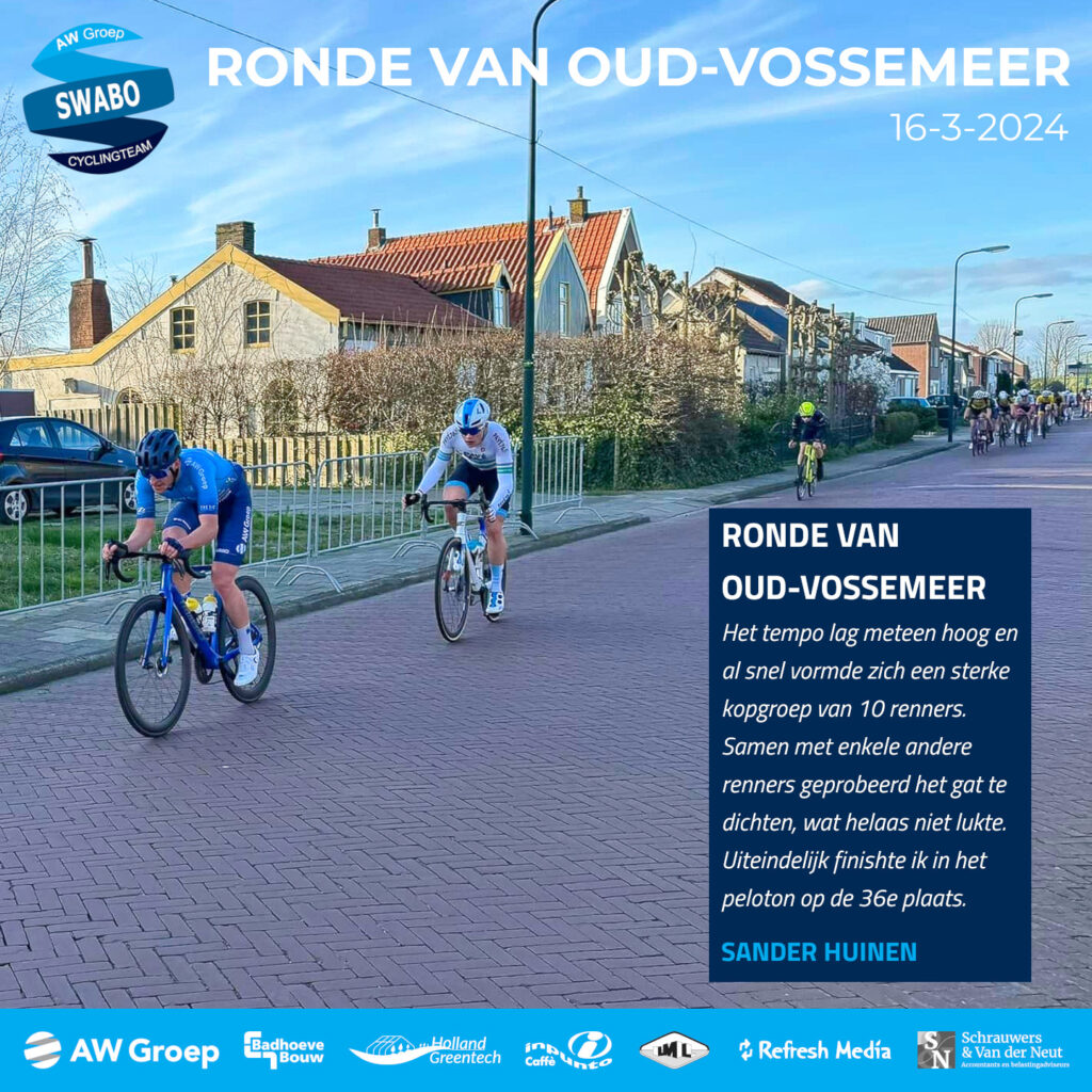 VERSLAG: RONDE VAN OUD-VOSSEMEER