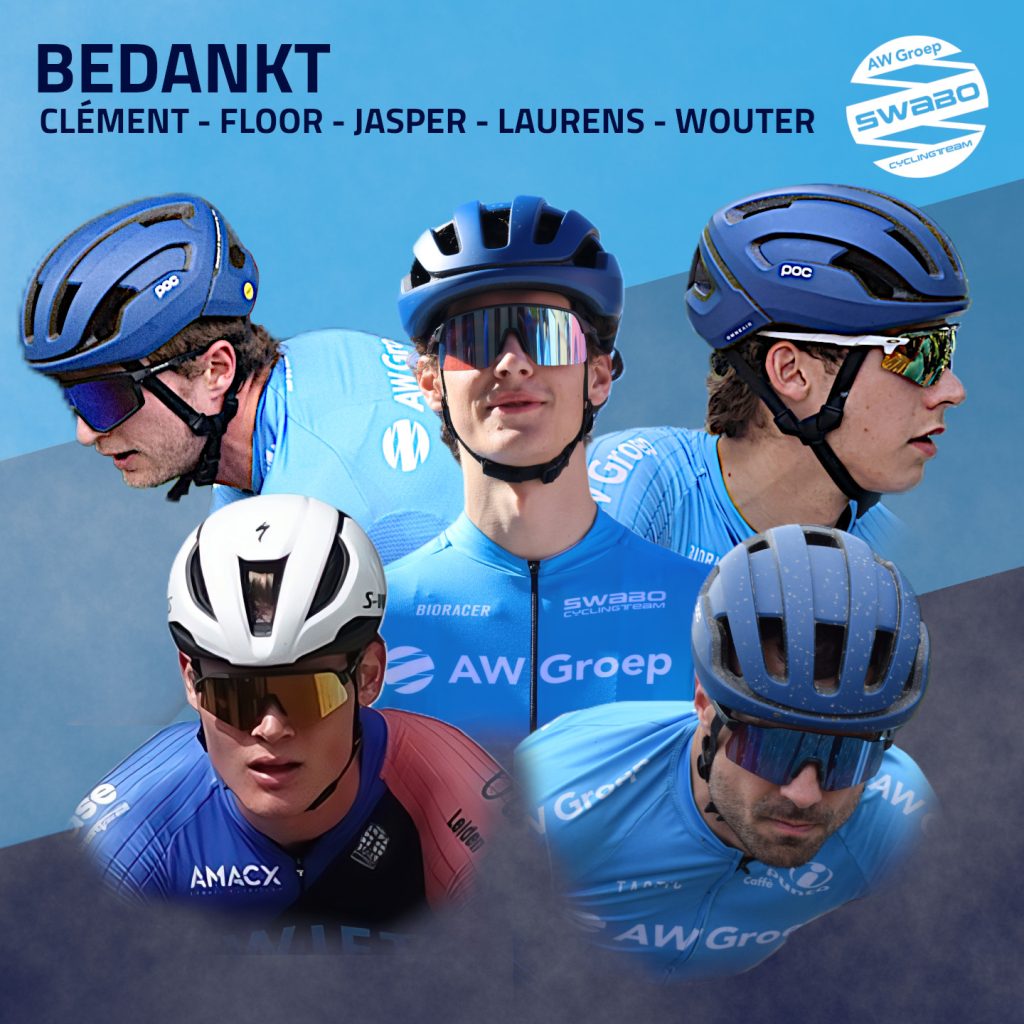 CLÉMENT, FLOOR, JASPER, LAURENS EN WOUTER BEDANKT!
