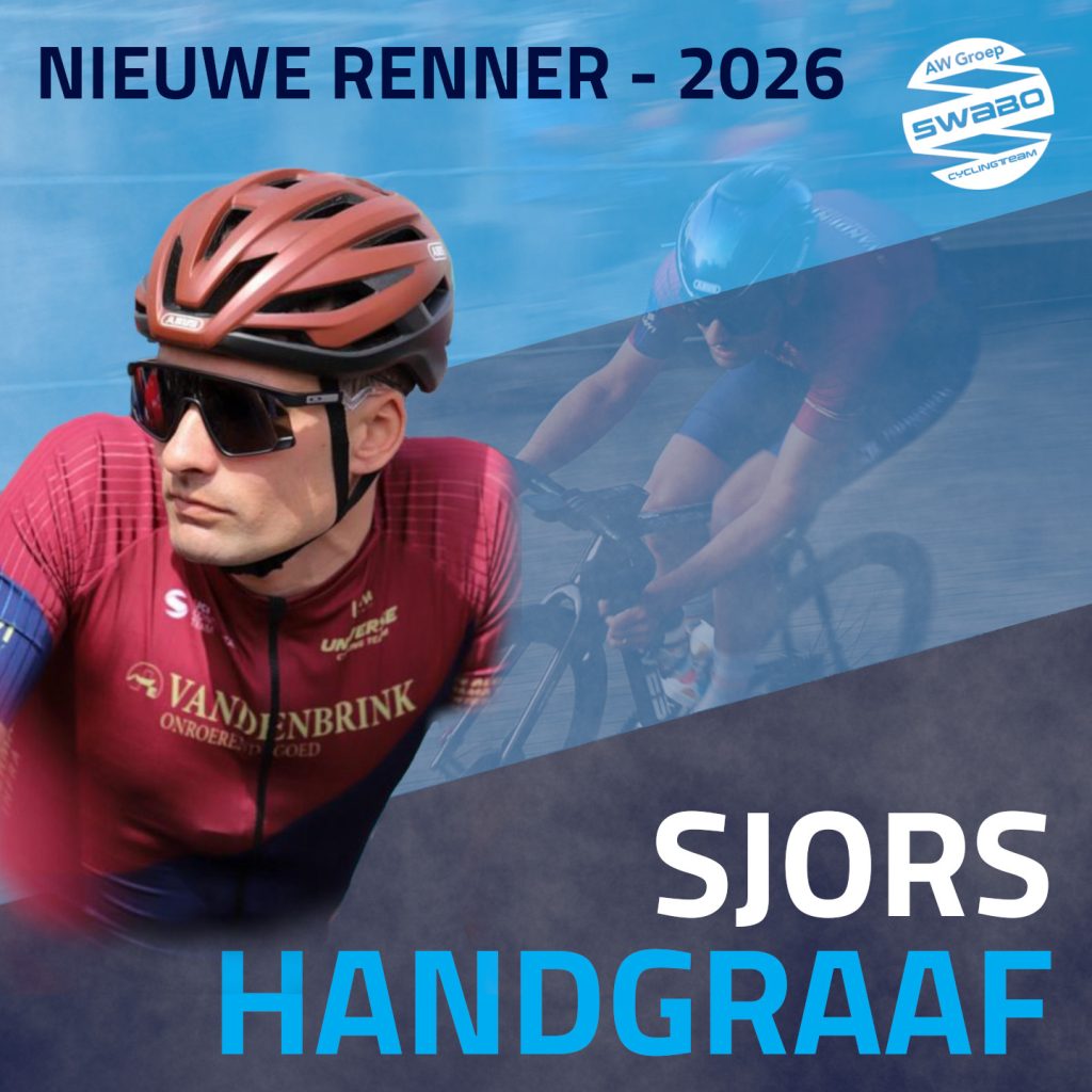 NIEUWE RENNER: SJORS HANDGRAAF!