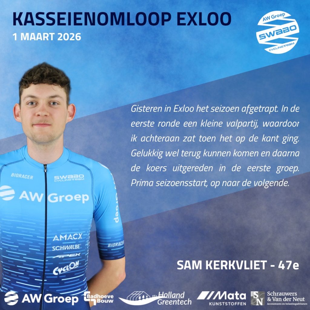 VERSLAG: KASSEIENOMLOOP EXLOO & BRUSSEL-OPWIJK