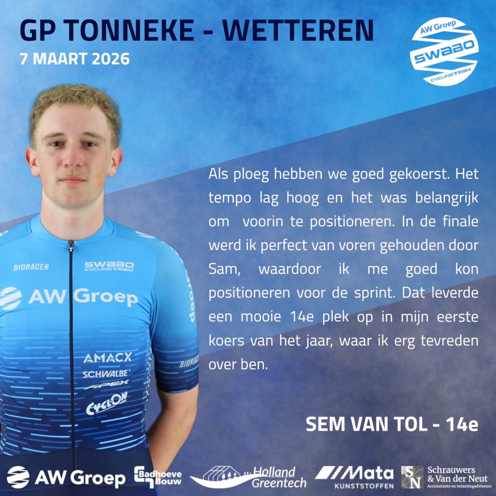 VERSLAG: GP TONNEKE – WETTEREN