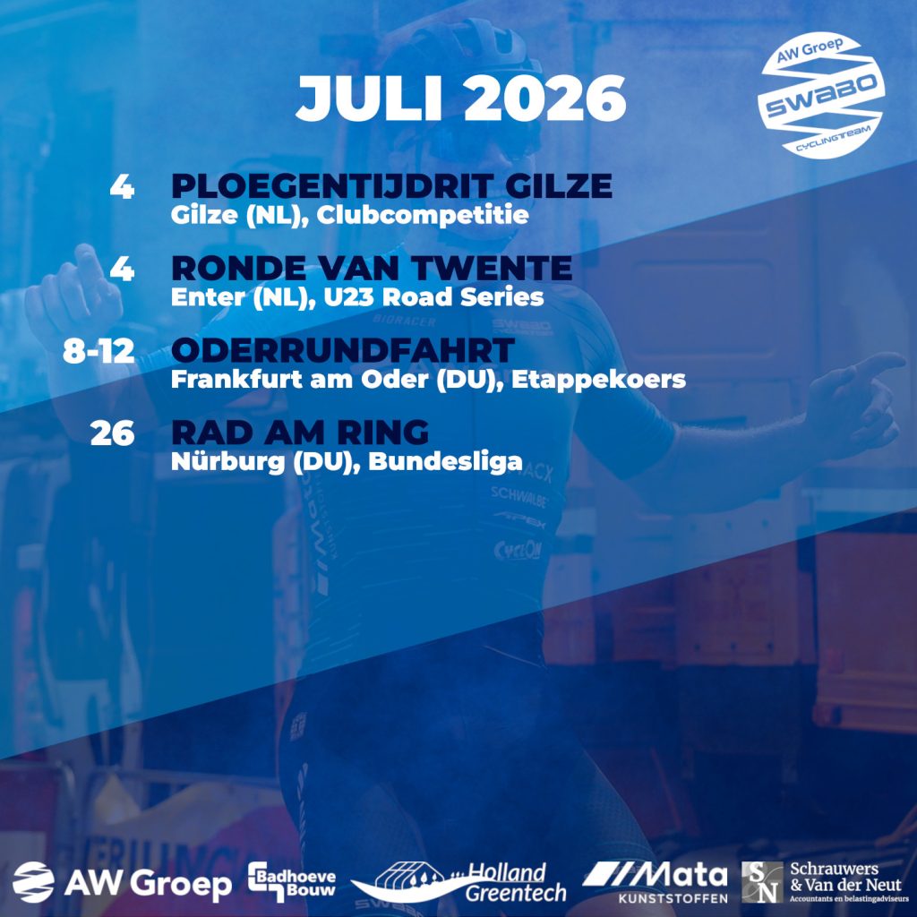 WEDSTRIJDKALENDER JULI